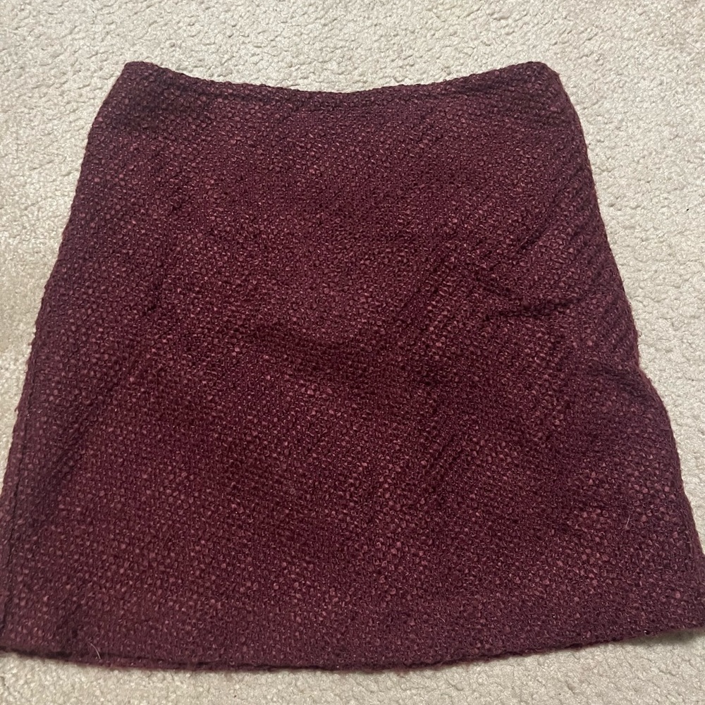 Burgundy Loft Skirt